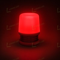 Veilleuse LED USB rechargeable LOHAS, couleur rouge, à pression, à intensité variable, design moderne pour chambre d'enfant, salle de bain