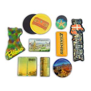 Promotional Dominican Republic Magnets Souvenirs Diy Round Epoxy Sticker With Magnet - Product Image 6