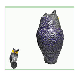 Ahuyentador de Aves para Huertos y Señuelo de Caza con Energía Solar, Sensor de Movimiento, Impermeable, Sonoro y con Ojos Luminosos, Modelo Búho - Product Image 5