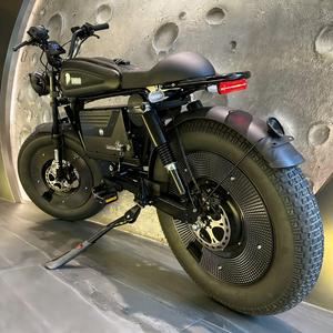Bicicleta de Montaña SS10 US 1500W Negra con Llantas Gruesas de 20 Pulgadas, 3 Velocidades, Motor sin Escobillas, Suspensión Completa, 30Ah 60Ah para Adultos SS10 HCBK - Product Image 1