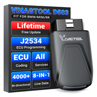 Herramienta de Programación J2534 VDIAGTOOL D503 con Actualización Gratuita de por Vida, Escáner Obd2 Bidireccional, Herramienta de Diagnóstico de Sistemas Completos para bmw