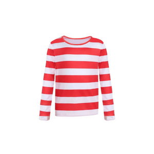 Camisa de Manga Larga a Rayas Clever Wally, Disfraz Unisex para Juego de Roles, Halloween, Anime, Fiestas - Product Image 4