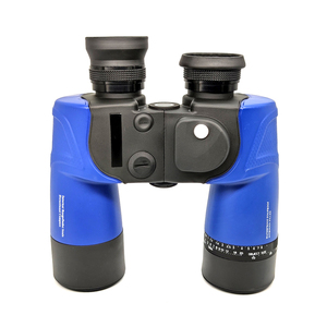 Jumelles marines étanches 7x50 haute puissance avec télémètre interne, boussole et lentilles entièrement multicouches pour la navigation - Product Image 1