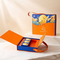 Boîte cadeau alimentaire en papier rigide avec insert, logo personnalisé, design luxueux laminé, poignées en PU, couvercle magnétique pliable