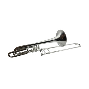 Trombón Tenor Bajo SEASOUND OEM JYTB509S, Instrumento Musical de Latón Plateado en Sib/Fa/Mib/Re, con Estuche de Lona - Product Image 4