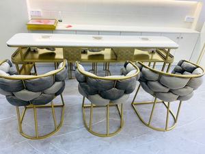 Nouvelle mode de table et de chaise de <span class=keywords><strong>manucure</strong></span> en fer <span class=keywords><strong>avec</strong></span> tiroir de rangement simple double triple <span class=keywords><strong>aspirateur</strong></span> pour le salon - Product Image 2