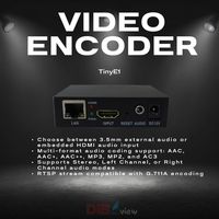 Mini Codificador Digital IPTV H.265 H.264 HD a IP 2-Stream NVR Compatible con RTSP UDP HTTP HLS SRT