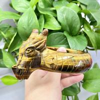 Bracelet de Dragon en pierre d'oeil de tigre sculpté à la main, ornements artisanaux en cristal, offre spéciale