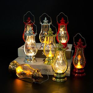 Lampe à pétrole LED rétro portable, petite lampe à huile créative en forme de cheval, bougie électronique pour décorations de fêtes de Noël - Product Image 3