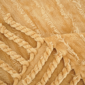 <b>Brown</b> Fleece <b>Throw</b> <b>Blanket</b> Extra Large, Super Soft and Warm <b>Blankets</b> Bed Waffle Textured, Fuzzy and Lightweight - Product Image 4