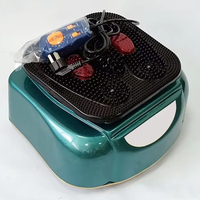 Masseur de pieds électrique Meiyang avec vibration, chaleur et contrôle de la minuterie, en alliage d'aluminium, pour la circulation sanguine
