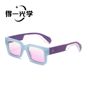 Square <b>Sunglasses</b> Black PC Frame UV400 Unisex - Product Image 3