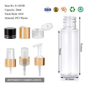 ขวดพลาสติกใสทรงกระบอกขนาด 20 มล. พร้อมฝาปิด - ขวดพลาสติกทรงกลมขนาดเล็กแบบเปล่า ขายส่ง - Product Image 5