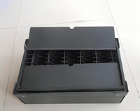 Boîte en PP conductrice, bacs en plastique conducteurs, boîte de rangement ESD visible pour l'électronique grand public et les montres connectées, matériaux recyclés