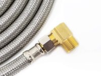 Tuyau d'arrivée pour lave-vaisselle en acier inoxydable tressé de haute qualité, raccord femelle 3/8 x raccord femelle 3/8, longueurs 4, 6, 8, 10, 20 pieds