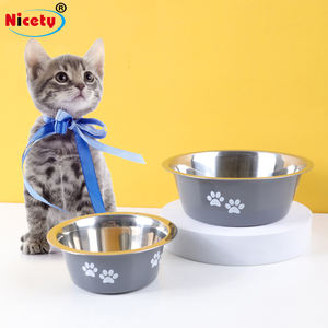 Tigelas e Comedouros para Animais de Estimação em Aço Inoxidável com Base de Borracha Antiderrapante para Cães Pequenos, Médios e Grandes - Product Image 4