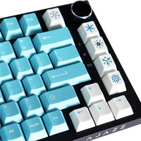 Personalized Dye-Sub Yeeti Keycaps Pbt 129 Keys Layout Cherry Profile Keycaps for 61/87/104/108 Mx Switch Mechanical Keyboard