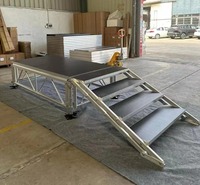 Portable extérieur 4ftx8ft aluminium verre treillis Table 1.22*2.44m carré TUV certifié Triangle événements voiture spectacles en alliage d'aluminium