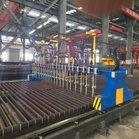 Machine de découpe à la flamme oxy-carburant de bande de structure en acier CNC