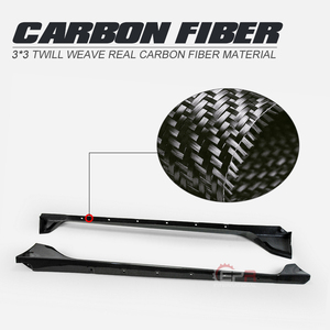 Jupes latérales en fibre de carbone de style T, finition polie, pour Supra A90 2019+ (EPR) - Product Image 5