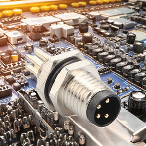 ปลั๊กอุตสาหกรรม M8 แบบวงกลม 4 ขา สำหรับระบบอัตโนมัติ แบบติดตั้งบนแผง พร้อมตัวเชื่อมต่อกันน้ำแบบยึดด้านหน้าและด้านหลัง - Product Image 2