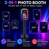 Cabina de Fotos DSLR para iPad con Nueva Tecnología, Compatible con Tablets de 11/12.9 Pulgadas, Carcasa Portátil para Selfies