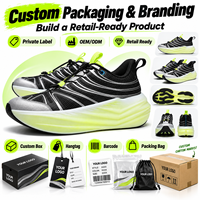 Chaussures de course pour hommes avec logo personnalisé, respirantes, en mesh, baskets épaisses, fabrication de chaussures OEM ODM en marque privée