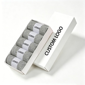 Chaussettes courtes en <span class=keywords><strong>coton</strong></span> <span class=keywords><strong>pour</strong></span> hommes, lot de 5, respirantes, imprimées numériquement, <span class=keywords><strong>pour</strong></span> le printemps, le bureau, les voyages, le quotidien, confortables, douces et de qualité supérieure - Product Image 5