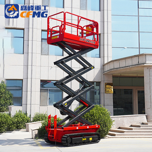 Plataforma Elevadora de Tijera Eléctrica Portátil sobre Orugas para Terrenos Difíciles, Vehículo de Construcción para <span class=keywords><strong>Alquiler</strong></span> - Product Image 2