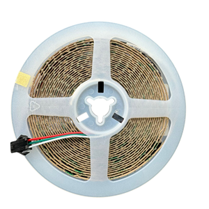 Carte PCB <span class=keywords><strong>ultra</strong></span> étroite 2.7mm de largeur DC5V/12V WS2812-2020 160LEDs/m bande lumineuse RGBIC adressable individuellement IP20 - Product Image 5