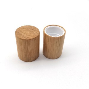 Couvercles en bois de bambou pour bouteilles, bouchons cosmétiques réutilisables, style chinois HW-99 - Product Image 2
