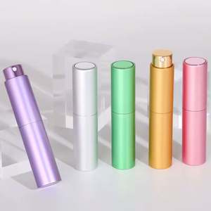 Flacon pulvérisateur de parfum en verre givré fantaisie en aluminium 5ml 10ml Pulvérisateur à pompe rechargeable Impression d'écran Multicolore Forme MOQ 100 pièces - Product Image 3