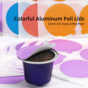 100 PCS/PACK Couvercles d'étanchéité colorés de 51 mm pour dosettes d'<span class=keywords><strong>espresso</strong></span>, films en aluminium compatibles avec les filtres <span class=keywords><strong>Nespresso</strong></span> - Product Image 5