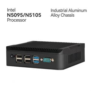 กล่องคอมพิวเตอร์อุตสาหกรรมขนาดเล็กแบบไม่มีพัดลมระบบ LAN คู่ Intel Celeron N5095 <span class=keywords><strong>Windows</strong></span> <span class=keywords><strong>11</strong></span> Linux fanless PC - Product Image 2