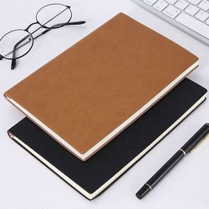 Custom Printed A5 Soft PU Leather Cover Notebook Fashion Simple Lined <b>Journal</b> Thermal Binding for Business Diary <b>Writing</b> - Product Image 5