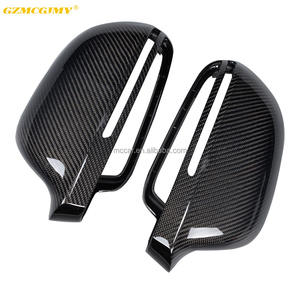 Capuchons de rétroviseurs en fibre de carbone de remplacement complet <span class=keywords><strong>CF</strong></span> + <span class=keywords><strong>ABS</strong></span> pour Audi A4 B8 A5 8T (convient à: A4 A5) housses de rétroviseurs de voiture - Product Image 3