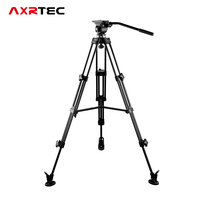 Trépied professionnel robuste pour caméscope WF VT500 avec tête à friction fluide et plaque de fixation rapide