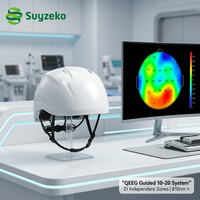Dispositivo de Fotobiomodulación Transcraneal Suyzeko de 21 Canales TPBM 810nm 1070nm para Terapia de Mapeo Cerebral EEG QEEG de 10-20 Electrodos