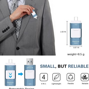 Custom a buon mercato <span class=keywords><strong>Otg</strong></span> USB Flash Drive 3 in 1 3.0 in metallo 32gb 64gb 128Gb 256Gb 512Gb <span class=keywords><strong>OTG</strong></span> USB Drive per Samsung, Huawei, Xiaomi, <span class=keywords><strong>iPhone</strong></span> - Product Image 3