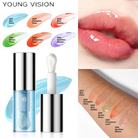 Huile à lèvres végétalienne OEM ODM aux minéraux liquides, 6 couleurs, effet bonbon menthe, repulpante, hydratante et anti-gerçures pour le soin des lèvres