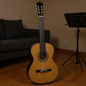 Guitarra Clásica D0100X3BCZ8 de 38 Pulgadas, Madera de Tilo, Acabado Mate, para Principiantes, con Funda, Afinador, Cuerdas Adicionales, Púas y Capo - Product Image 2