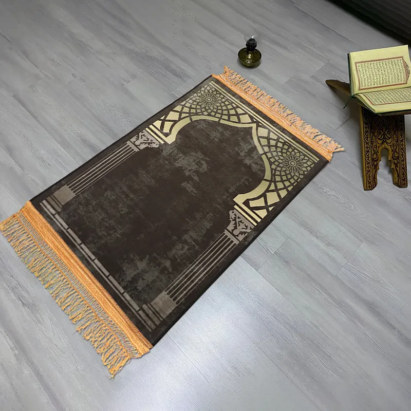 Kussen Gebedsmat Custom Gebedsmat Moslim Biddende Tapijten Tapis De Prire Islam Gebed Tapijt