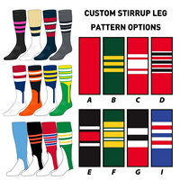 Chaussettes de baseball personnalisées - Chaussettes de sport respirantes et extensibles jusqu'au genou avec logo personnalisé sur le dessous pour un confort et des performances optimales
