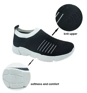 Tênis casuais de malha, tênis casual unissex de preço barato, respirável e personalizado, calçados atléticos