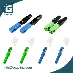 Gcabling fibre optique fil de noyau SX connecteurs mécaniques fibre optique connecteur rapide SC APC UPC connecteur rapide