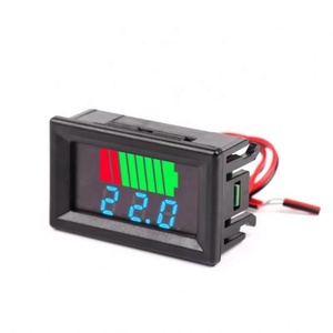 Indicador de Nivel de Carga de Batería de Coche 12V 24V 36V 48V 60V 72V, Medidor de Capacidad de Batería de Litio, Pantalla LED, Voltímetro - Product Image 1
