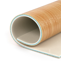 Revêtement de sol en vinyle PVC grain d'érable de haute qualité couvrant le terrain de basket intérieur Tapis de sol