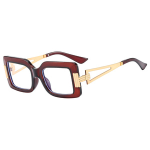 Lunettes de lecture anti-lumière bleue Psn, monture en métal noir, unisexe, visage carré - Product Image 5