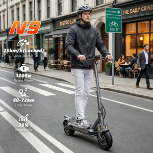 Nouveau Scooter 2026 1200W 48V 18Ah avec Connectivité Smart App, Déverrouillage par Empreinte Digitale, Pneus Pneumatiques N9 1200W Puissance Optimale - Product Image 1