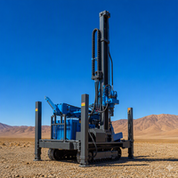 Machine de forage de puits d'eau à 300 m de profondeur, plateforme de forage diesel montée sur chenilles